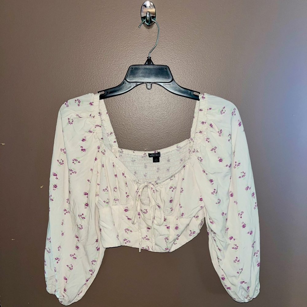 WILDFABLE women’s cropped blouse
